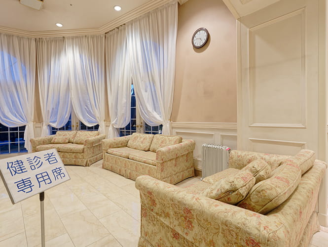 人間ドック・健診 待合スペースの写真