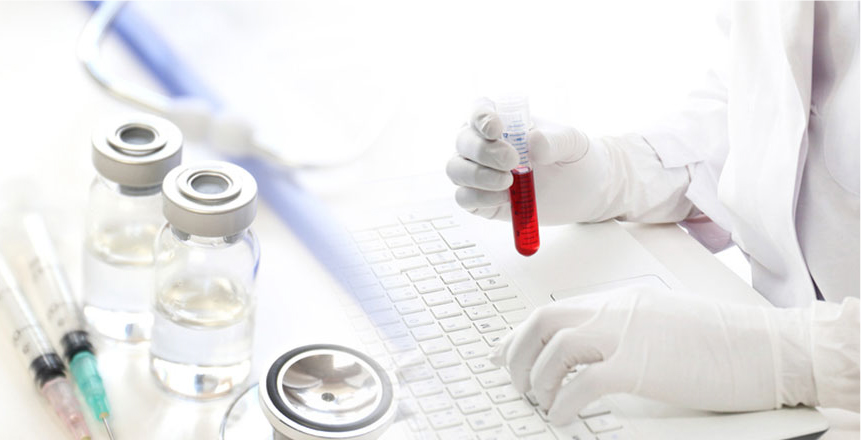 血液検査の様子