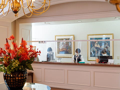 病院受付の写真